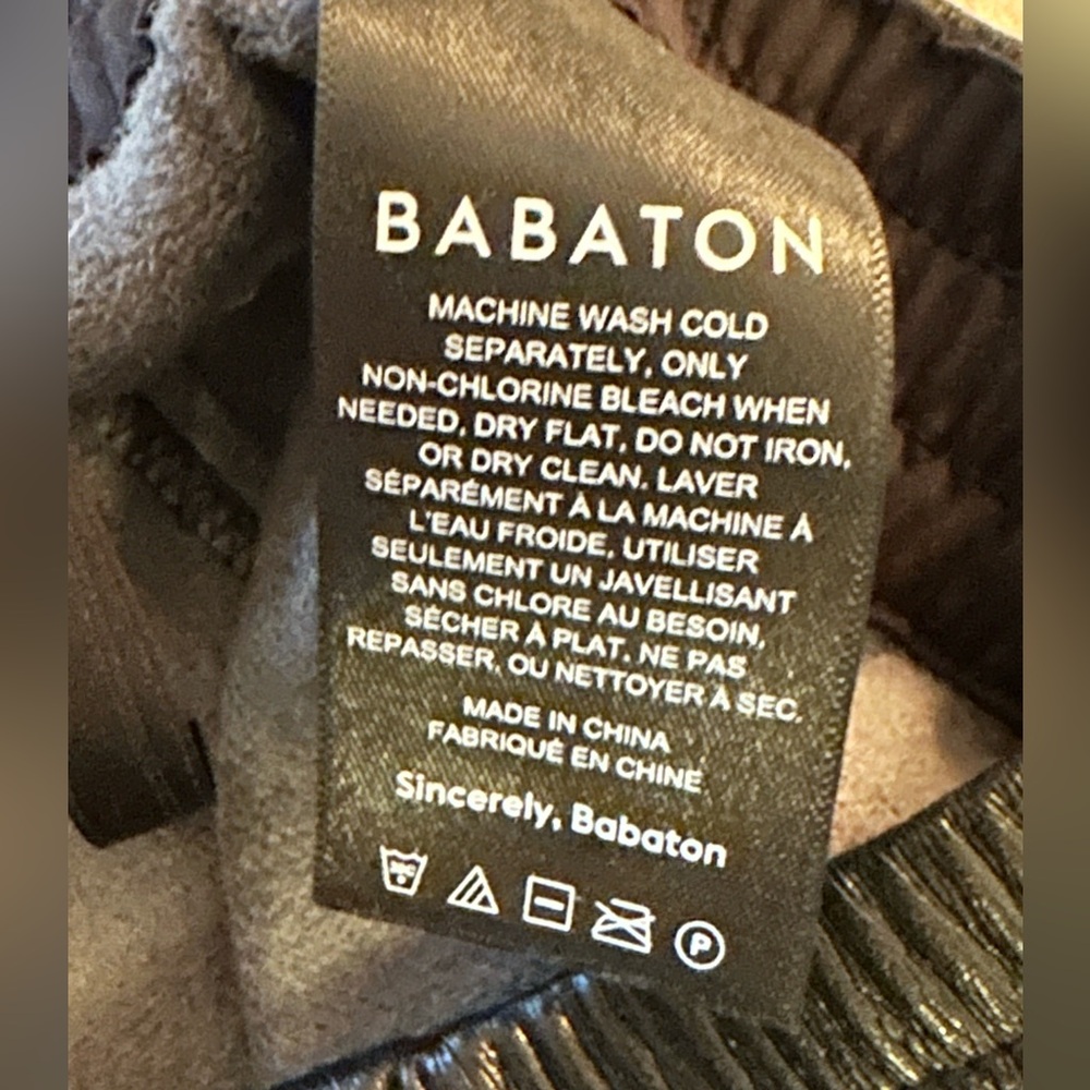 Babaton black vegan leather pant - Picture 8 of 10